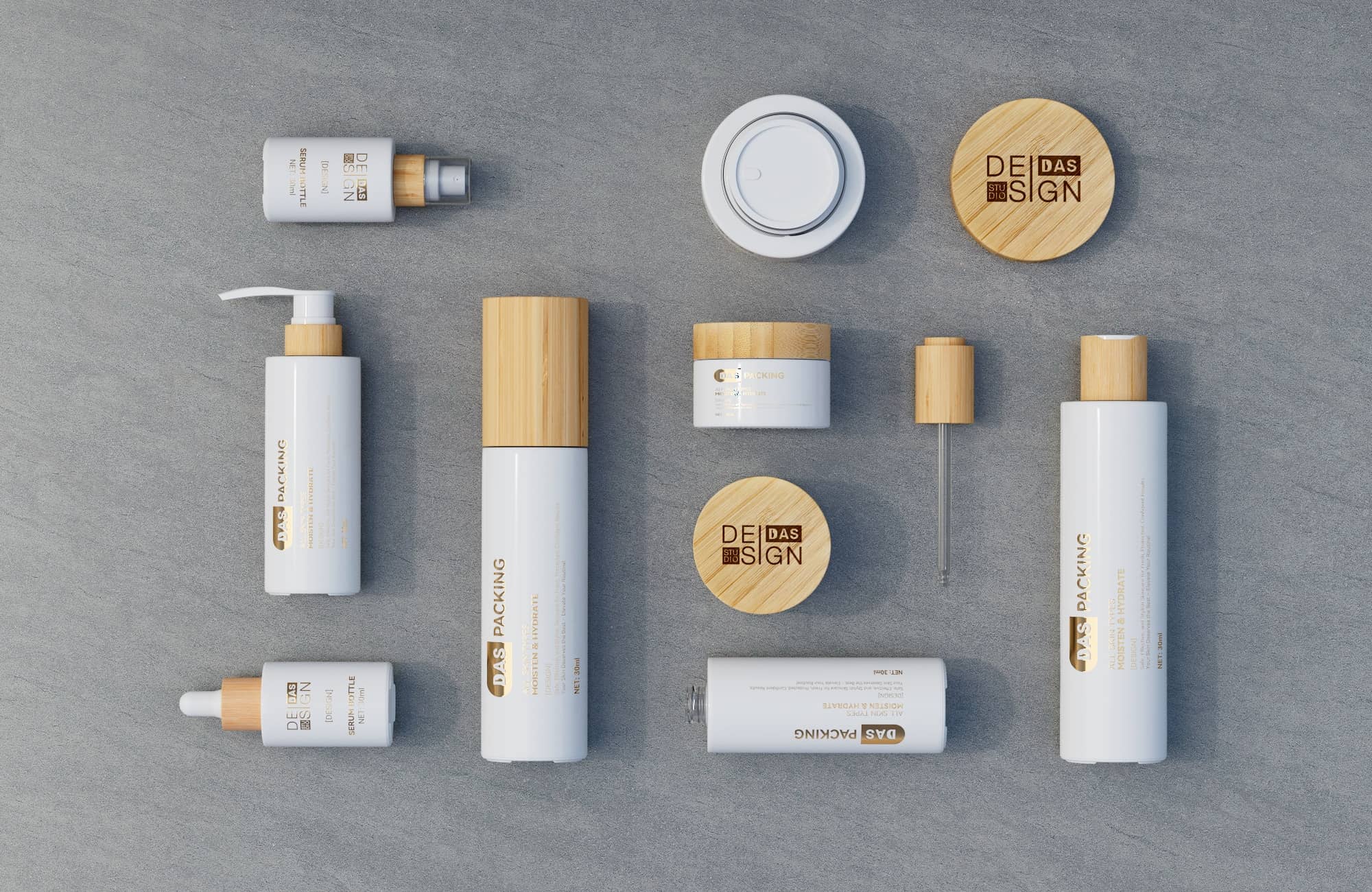 Eco-Friendly Glass Bottle Packaging for Earth-Friendly Cosmetics